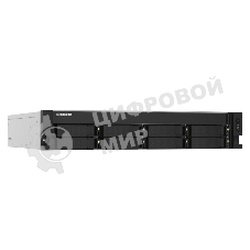 Сетевое хранилище без дисков SMB QNAP TS-832PXU-RP-4G 8-Bay 2U rackmount NAS, AL324 quad-core 1.7 GHz, 1x4Gb DDR4 RAM (max 1x16Gb), SATA 6Gb/s, 2x 10GbE SFP+ LAN, 2x 2.5 GbE LAN, 2xPSU. W/o RAIL-B02