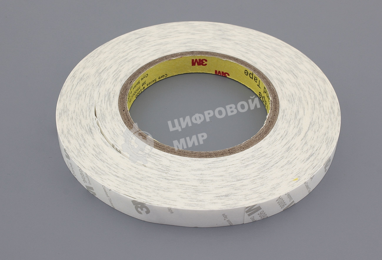 Скотч двусторонний 3M 9080a 12 мм, 55 м