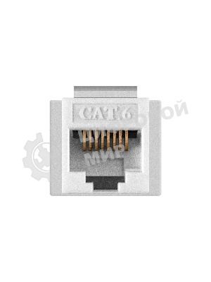 Модуль-вставка Keystone Jack RJ-45 ExeGate KJ-8P8C-U-C6-90-110 (Кат.6, неэкранированная, 90 градусов, IDC 110)