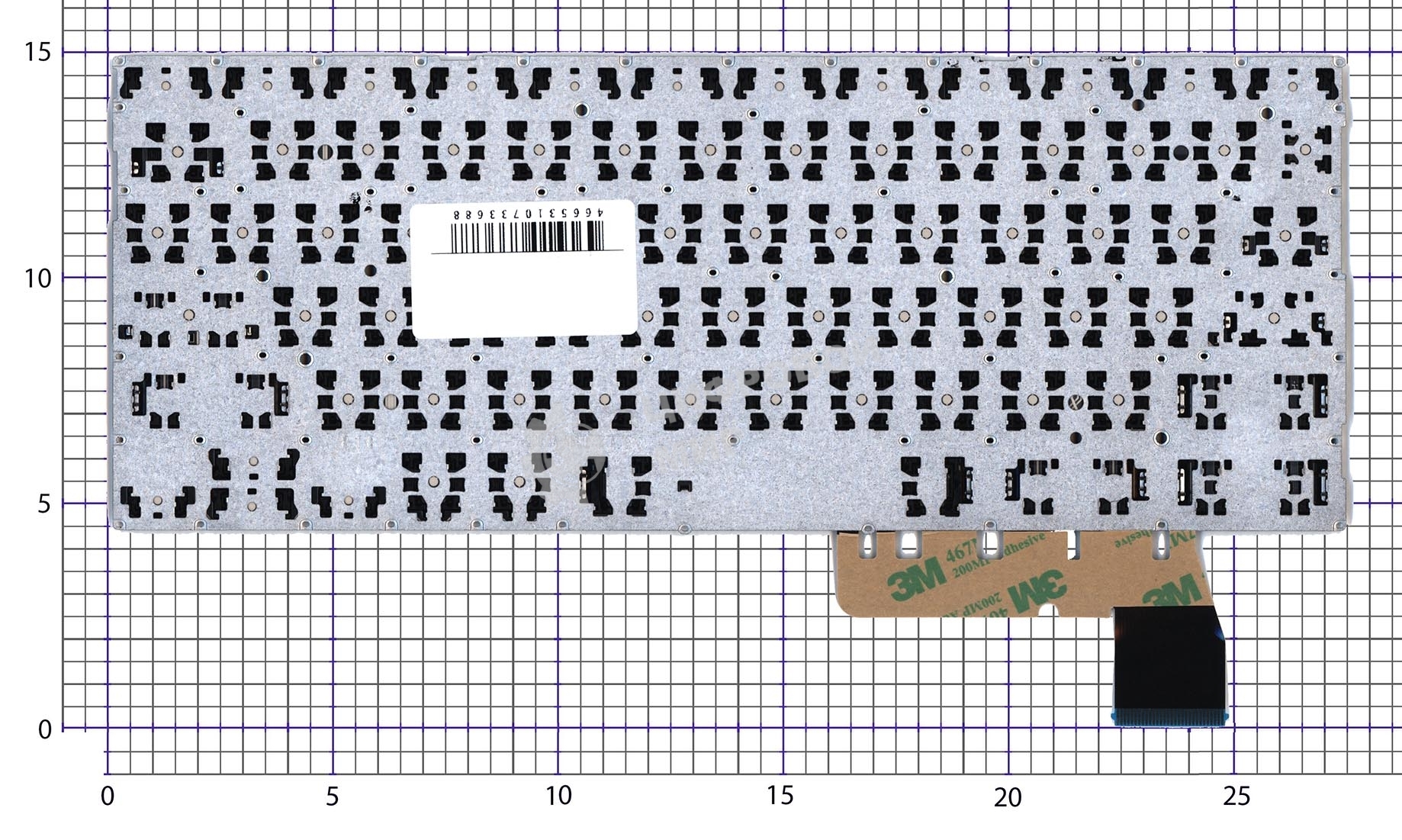 Клавиатура для ноутбука Asus Chromebook C223N черная