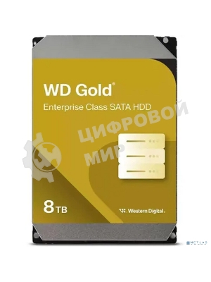 Жесткий диск WD SATA-III 8Tb WD8005FRYZ Desktop Gold 512E (7200rpm) 256Mb 3.5