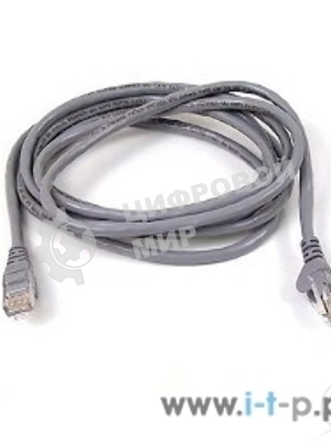 Патч-корд UTP, кат 5e, 3м с RJ45 серый