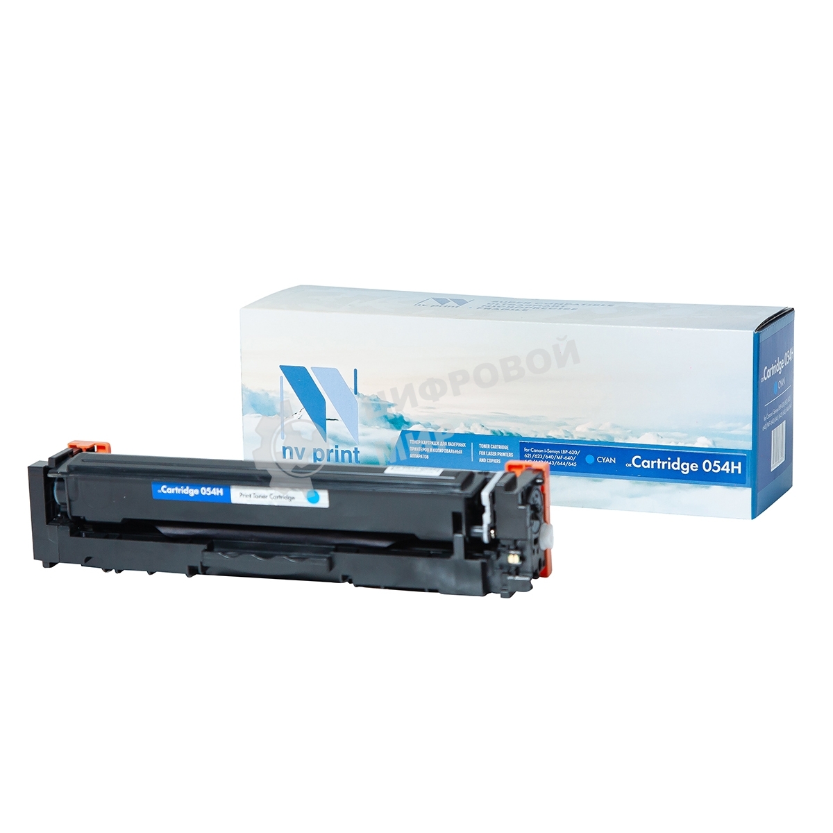 Картридж лазерный NVPrint совместимый NV-054H Голубой для Canon i-Sensys LBP-620/621/623/640/MF-640/641/642/643/644/645 (2300k)