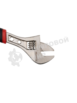 Разводной ключ Rexant 200 мм никелированный, двухкомпонентная рукоятка