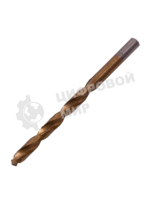 Сверло по металлу Matrix, 6,5 мм, HSS, нитридтитановое покрытие, цилиндрический хвостовик