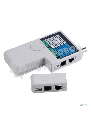 Тестер для витой пары ITK 4в1 RJ45/RJ11/BNC/USB с элем. пит.