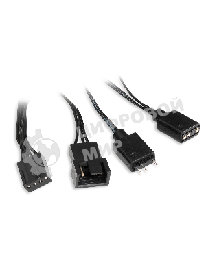 Компьютерный корпус HSPD F510, Panoramic Mid Tower, черный, TG, 0.5 SPCC, 3x120мм ARGb ATX, mATX, mITX 180/280/160мм 1x2.5