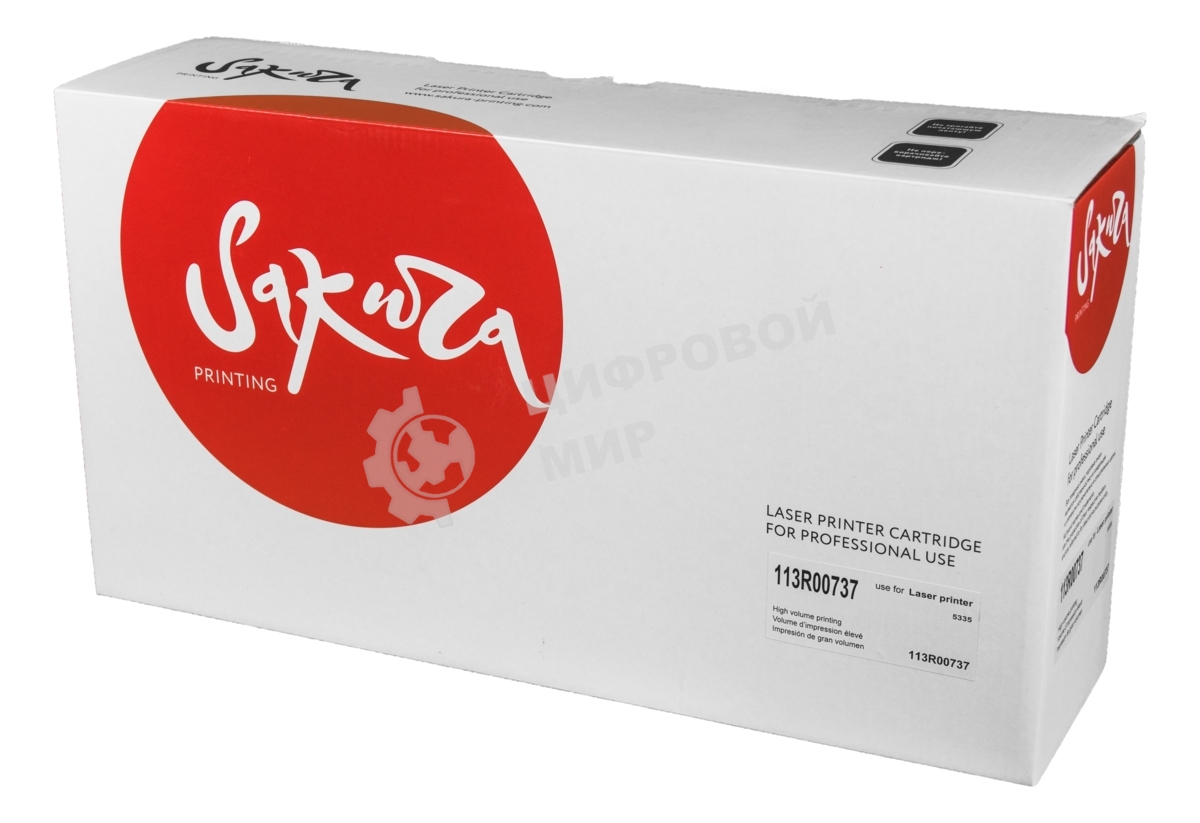 Картридж лазерный Sakura 113R00737 для Xerox Phaser 5335, черный,10 000 к.
