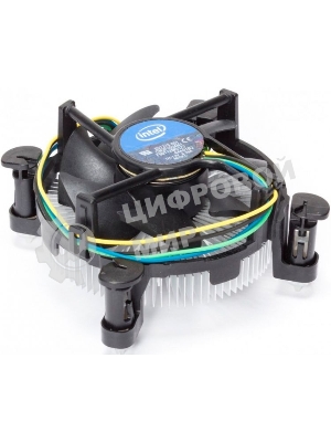 Кулер Intel E97379серебристый/черный 90мм алюминий 2500rpm 27db 4-pin 73W 58мм