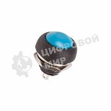 Выключатель-кнопка Rexant 250V 1А (2с) OFF-(ON) Б/Фикс синяя Micro