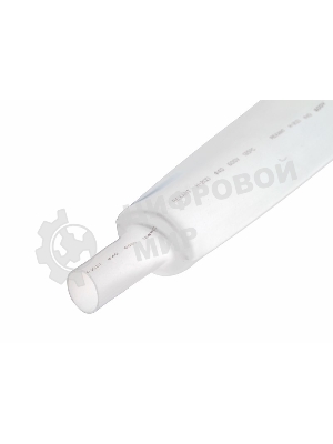 Термоусаживаемая трубка Rexant 35,0/17,5 мм, белая, упаковка 10 шт. по 1 м