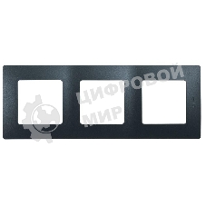 Рамка 3поста антрацит ETIKA