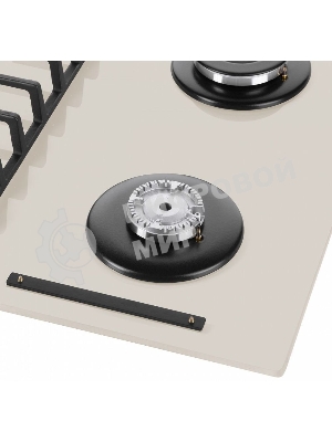 Газовая варочная панель Maunfeld EGHG.64.6CBG/G, 4 конфорки, закаленное стекло, бежевый