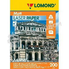 Фотобумага Lomond 0300341 A4/200г/м2/250л./белый матовое/матовое для лазерной печати