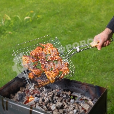 Решетка-гриль Sparta 240х310х55 мм, объемная хромированная