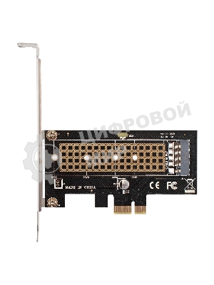 Переходник ExeGate EXE-597 (M.2 M key -> PCI-E x1 v2.0, для установки SSD M.2 M key в слот PCI-E)