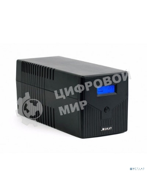 Источник бесперебойного питания SKAT-UPS 1000/600 ИБП 220В 600Вт 2 АКБ 7Ач внутр. меандр. стабилизация напряжения