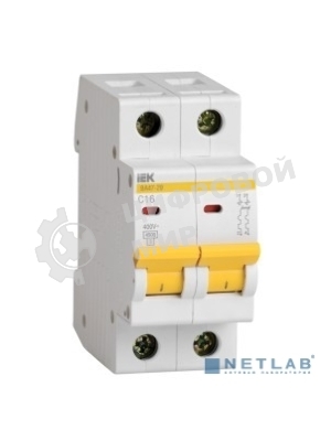 Выключатель автоматический модульный 2п C 40А 4.5кА ВА47-29 IEK MVA20-2-040-C