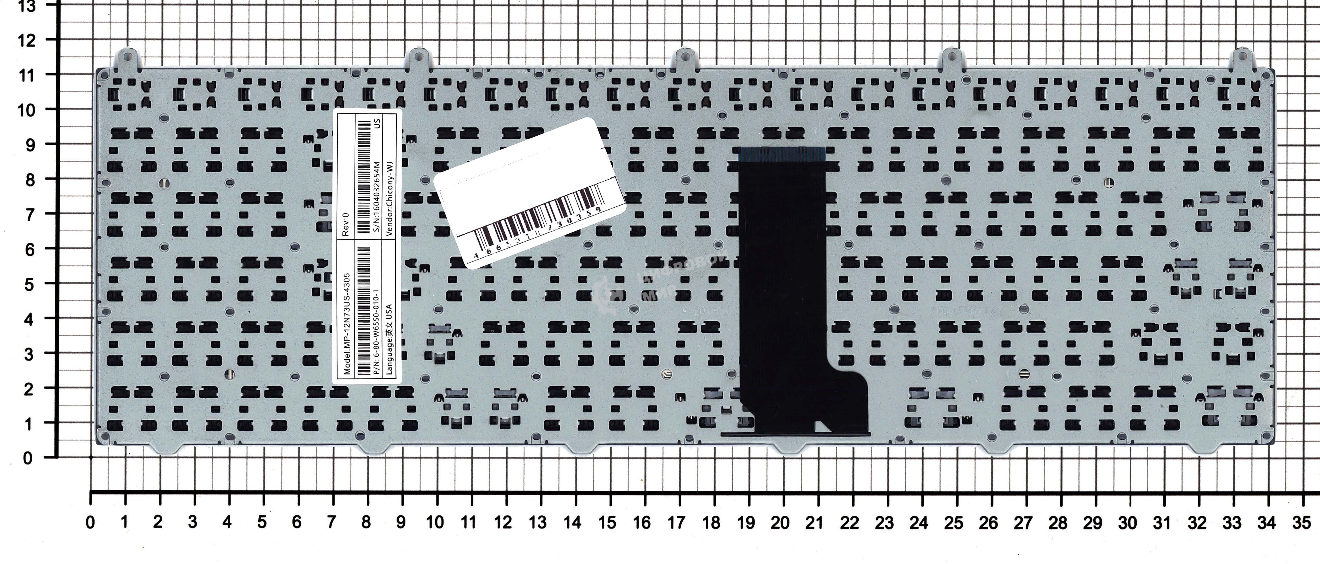 Клавиатура для ноутбука DEXP Atlas H100 H102 H105 H106 H115 черная