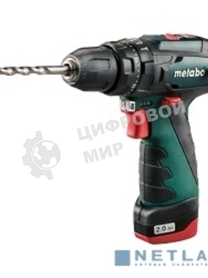 Дрель-шуруповерт Metabo PowerMaxx SB 600385500, 10,8 В, 2 Ач, 34 Нм, щеточный, ударный