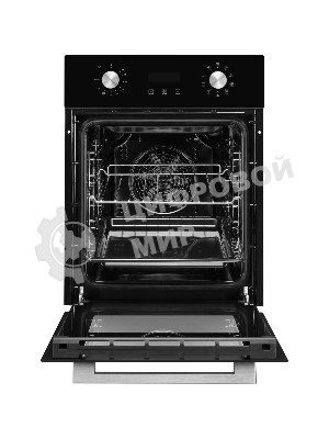 Духовой шкаф электрический Monsher MOE 4592 Acier ширина 45 см, High-Tech, 50 л, гидролизная очистка, 9 режимов, черный/нерж. сталь