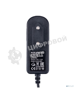 Блок питания Gembird NPA-AC26, 15В/1,5А, 22,5Вт, 1 штекер 4,0х1,7мм для Яндекс станции Мини