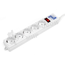Сетевой фильтр Powercube SPG-B-15-WHITE 5 м, 5 розеток, белый, коробка