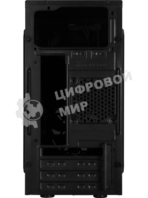 Компьютерный корпус Aerocool/Formula Cs-105, mATX, без БП, 187x361x355мм (ШxГxВ), USB 3.0 x1, USB 2.0 x1, металл 0,5мм, 120-мм вентилятор в комплекте, черный
