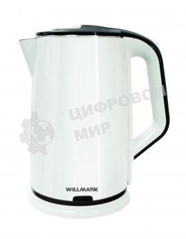 Чайник электрический Willmark WEK-2012PS белый/черный, 2.0 л, 2000 Вт