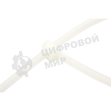 Хомут-стяжка кабельная нейлоновая Rexant 60 x2,5 мм, белая, упаковка 100 шт.