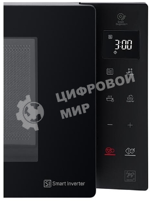 Микроволновая печь LG MW23R35GIB инвертор, черный, 23 л, 1000 Вт, переключатели - сенсор
