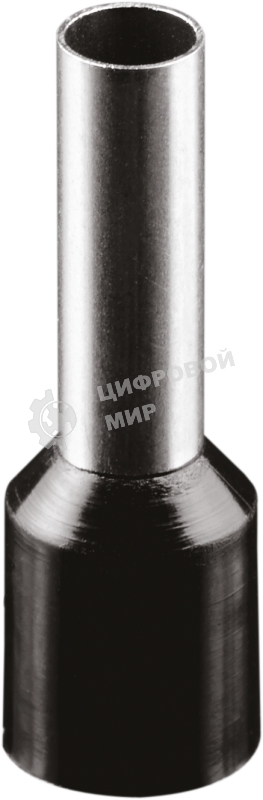 Наконечник-гильза изол. Navigator (НШвИ) 6-12 NET-Е6012 черный (уп. 100 шт)