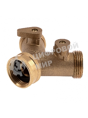 Разветвитель Palisad 2-х канальный, регулируемый, внешняя и внутренняя резьба 3/4