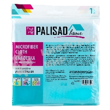 Салфетка универс. Home Palisad из микрофибры 300x300 мм, голубая