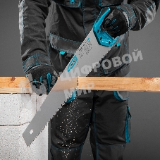 Ножовка Gross 24119 по дереву piranha 550 мм сегм. строение рабочей кромки 7-8 tpi зуб-3d 2-х к. рук