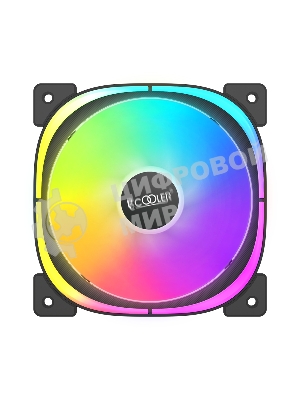 Вентилятор для корпуса PCCooler EF120 ARGb черный, 120 мм, 1500 об/мин, 25.7 дБ, 4 pin