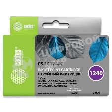 Картридж струйный Cactus CS-LC1240C голубой (12 мл) для Brother MFC-J6510/6910DW
