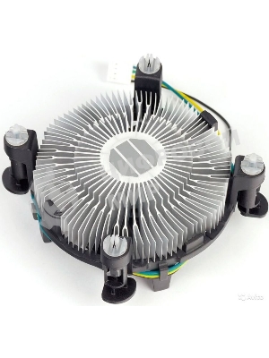 Кулер Intel E97379серебристый/черный 90мм алюминий 2500rpm 27db 4-pin 73W 58мм
