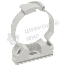 Держатель хомутный для труб CFC32 d32 сер. IEK CTA10MP-CFC32-K41-050