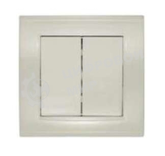 Выключатель 2-кл. СП Бриллиант 10А IP20 сл. кость Universal 7948622