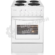 Плита электрическая Лысьва ЭП 411 СТ белый, конфорок 4 электрических, духовка 57 л, 50 см x 84 см x 60 см