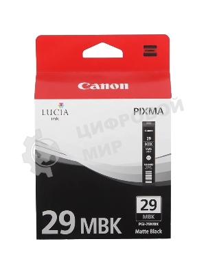 Картридж струйный Canon PGI-29MBK (4868B001) черный (36 мл) для Canon Pixma Pro 1