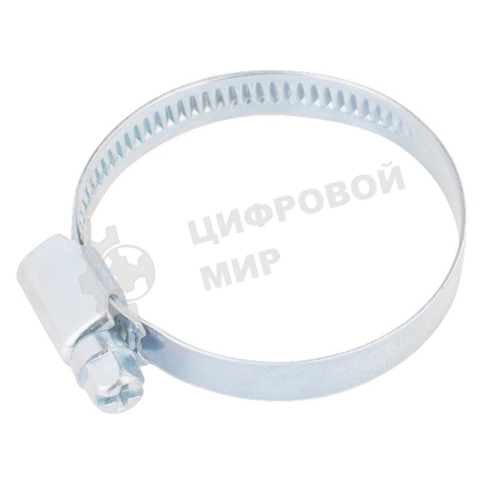 Хомуты Сибртех нержав. сталь, стандартное болтовое крепление 60-80 мм, ширина 9 мм, 50 шт.
