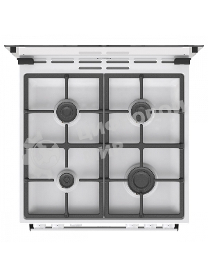 Плита газовая Gorenje GG6A11WF белый, конфорок 4 газовых, духовка 72 л, 60 см x 85 см x 60 см