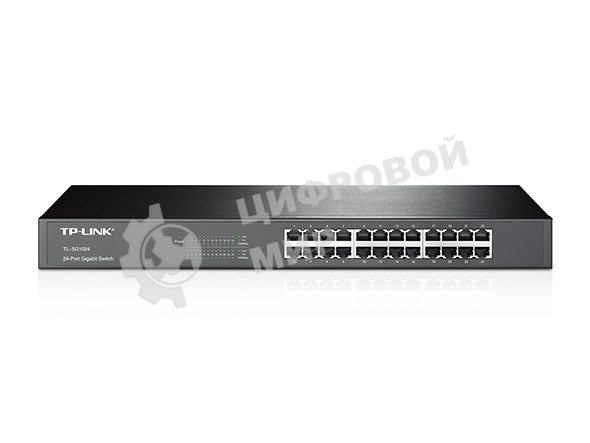Коммутатор сетевой TP-Link SMB TL-SG1024 Коммутатор 24LAN 10/100/1000Mb/s Unmanagersd Gigabit Rackmount Switch