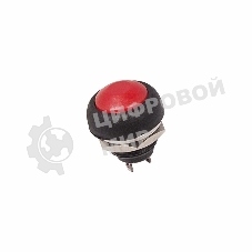 Выключатель-кнопка Rexant 250V 1А (2с) OFF-(ON) Б/Фикс красный Micro