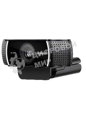Веб-камера Logitech C922 Pro Stream 1920x1080, 30 кадр/с, USB Type-A, микрофон (2 шт, шумоподавление), автоматическая фокусировка, автоосвещение, универсальное крепление