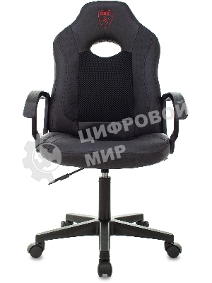 Кресло Бюрократ Zombie 11LT черный, экокожа, 120 кг, механизм качания