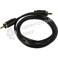 Кабель Vention аудио RCA M/RCA M - 1м черный