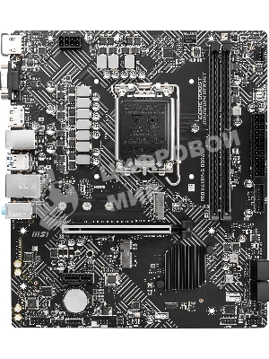 Материнская плата MSI PRO H610M-G DDR4, LGA 1700, Intel H610, 2xDDR4, 4xSATA, 1xM.2, 1xPCIe 4.0 x16, 1xPCIe 3.0 x1, 1xHDMI, 1xDP, 1xVGA, 1xRJ45 1Gb, 2xUSB-A 3.2 Gen 1, 4xUSB-A 2.0, 3x3.5мм, 7.1, mATX